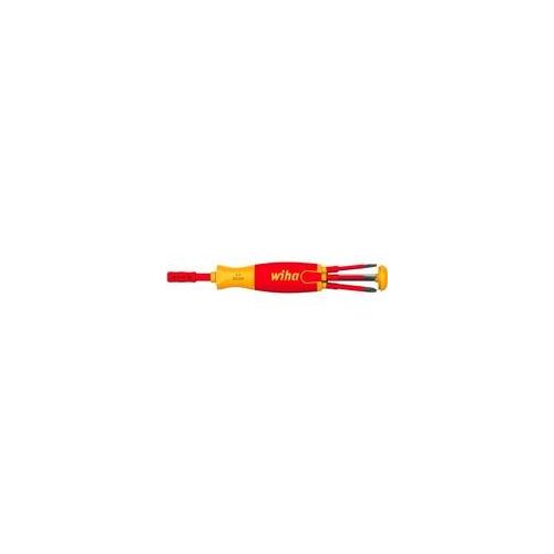 Schraubendreher mit Bit Magazin LiftUp electric rot/gelb, 7-teilig