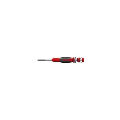 Schraubendreher mit Bit Magazin LiftUp 26one schwarz/rot, 14-teilig, magnetisch