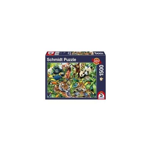 Puzzle Kunterbunte Tierwelt