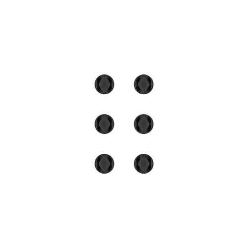 Kabel Management 2-Slots (mini), Kabelführung schwarz, 6er-Set