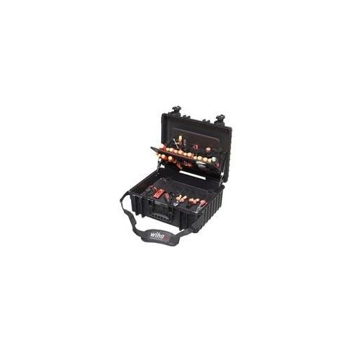 Werkzeug-Set Elektriker Competence XL rot/gelb, 81-teilig, mit Koffer