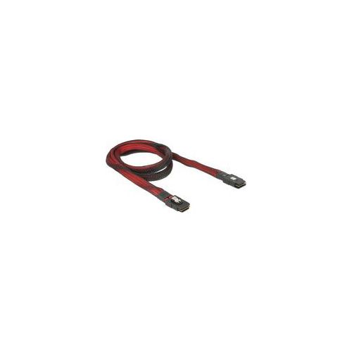 Kabel mini-SAS SFF-8087 ></noscript> mini-SAS SFF-8087 rot/schwarz, 1 Meter