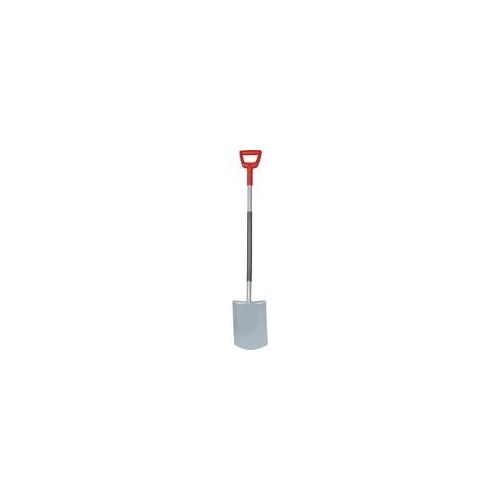 Spaten AS-D, gerade rot/grau, 19cm