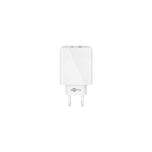 Dual-USB Schnellladegerät QC3.0 28W weiß