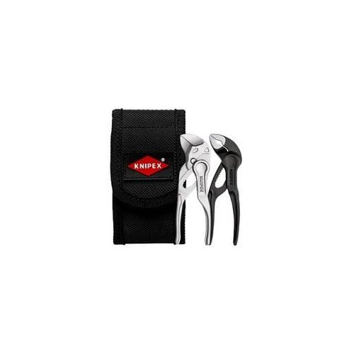 Zangen-Set XS mit Tasche, 2-teilig schwarz, in Werkzeug-Gürteltasche