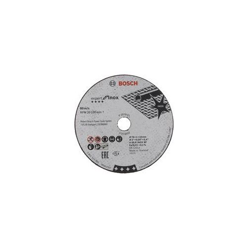 Trennscheibe Expert for Inox, Ø 76mm, für Mini-Winkelschleifer 5 Stück, Bohrung 10mm, A 60 R INOX BF, gerade