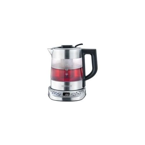 Tee-/Wasserkocher Deluxe Mini WK 3473 edelstahl (gebürstet)/schwarz, 1,0 Liter