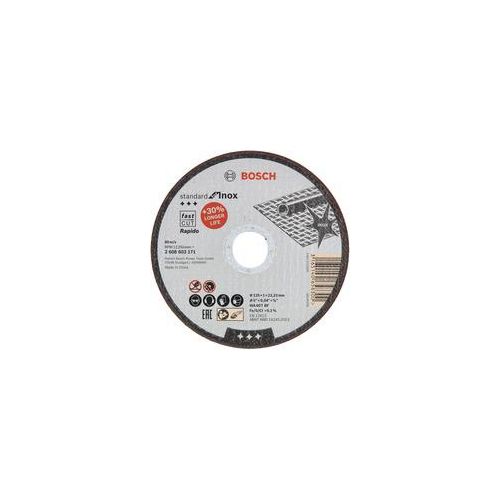Trennscheibe Standard for Inox - Rapido, Ø 125mm Bohrung 22,23mm, WA 60 T BF, gerade