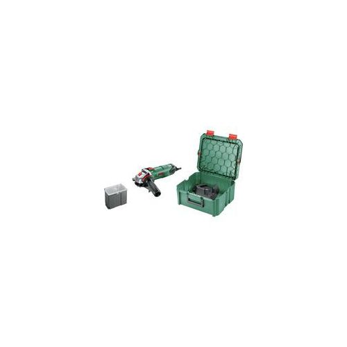 Winkelschleifer PWS 850-125 + SystemBox grün/schwarz, 850 Watt