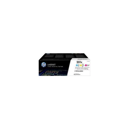 Toner 3er-Pack 410X cyan, magenta, gelb