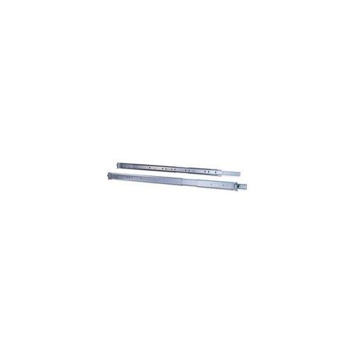 1U Teleskopschienen 650 mm, Einbauschienen grau