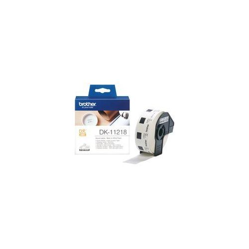 Etikettenrolle DK-11218, Schriftband Etiketten-Durchmesser: 24 mm; weiß