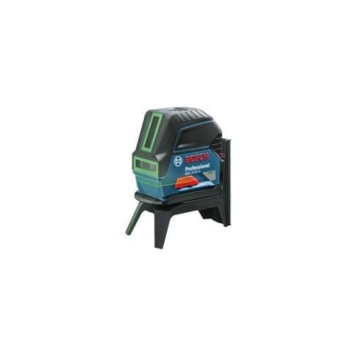 Kombilaser GCL 2-15 G, Kreuzlinienlaser blau/schwarz, mit grünen Laserlinien, roten Lotpunkten