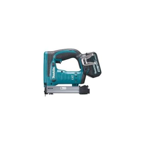 Akku-Tacker DST221RTJ, 18 Volt, Elektrotacker blau/schwarz, 2x Li-Ionen-Akku 5,0Ah, im MAKPAC Gr.2