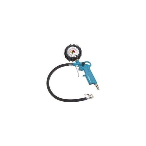 Reifenfüll-Messgerät 9041-1, Reifen-Füllgerät blau/schwarz, Messbereich bis 12 bar