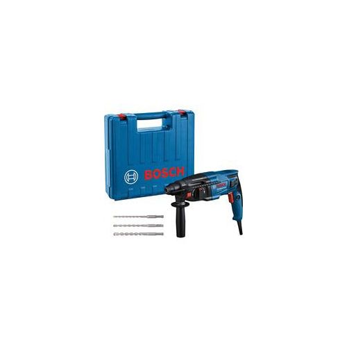 Bohrhammer GBH 2-21 Professional, mit 3-teiligen Bohrer-Set blau/schwarz, 720 Watt, Koffer