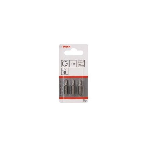 Schrauberbit Extra-Hart, T15, 25mm, 3 Stück