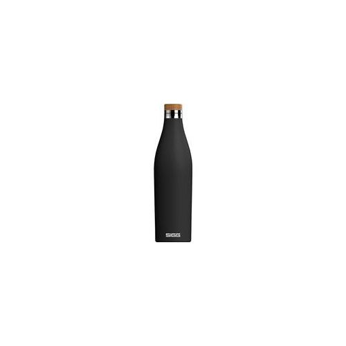 Trinkflasche Meridian Black 0,7L, Thermosflasche schwarz