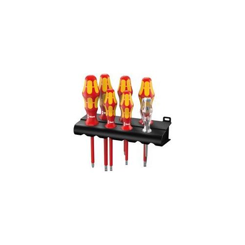 Schraubendreher Satz Kraftform Plus 160i/165i/7, VDE rot/gelb, mit Lasertip, Spannungsprüfer