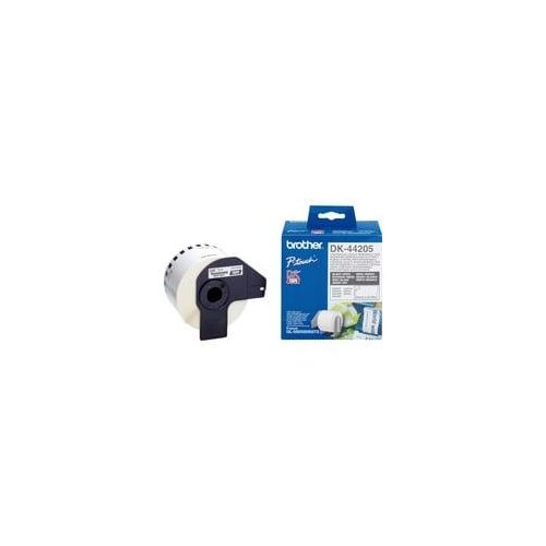 Endlos-Etikett (Papier) DK-44205, Schriftband weiß