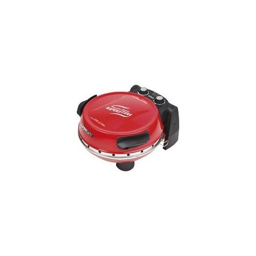 Pizzaofen Napoletana rot, 1.200 Watt, für Pizza Ø 31cm, 2 Steine