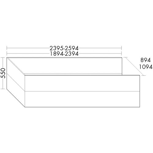 Burgbad Wannenverkleidung Weiß Matt, SEVP200RF0091F0797 SEVP200RF0091F0797