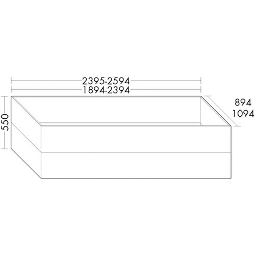 Burgbad Wannenverkleidung Weiß Matt, SEVQ200F0091F0797 SEVQ200F0091F0797