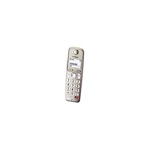 Panasonic KX-TGE260 - Schnurlostelefon - Anrufbeantworter mit Rufnummernanzeige/Anklopffunktion - DECTGAP - dreiweg Anruffunktion - Champagnergold