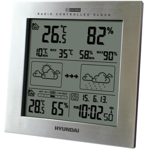 Hyundai Wetterstation »Hyundai WS2244W«, (mit Aussensensor)