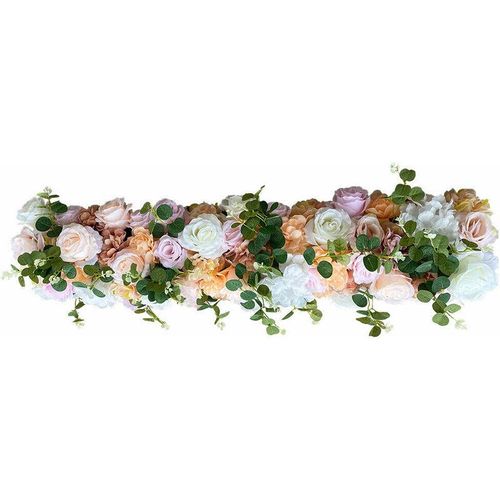 Hochzeitsbogen Blumen Eisenbogen Hintergrund Dekor künstliche Seidenblumen Pfingstrosen Blumenwandarrangement
