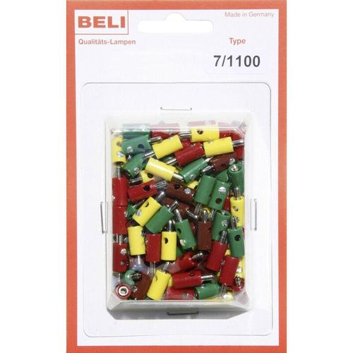 7/1100 Miniatur-Bananenstecker Stift-Ø: 2.6 mm 1 Set – Beli-beco