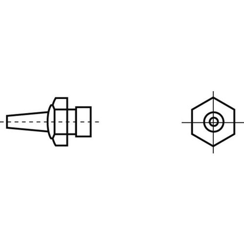 Weller - R02 Heißluftdüse Heißluftdüsen Spitzen-Größe 0.8 mm Inhalt 1 St.