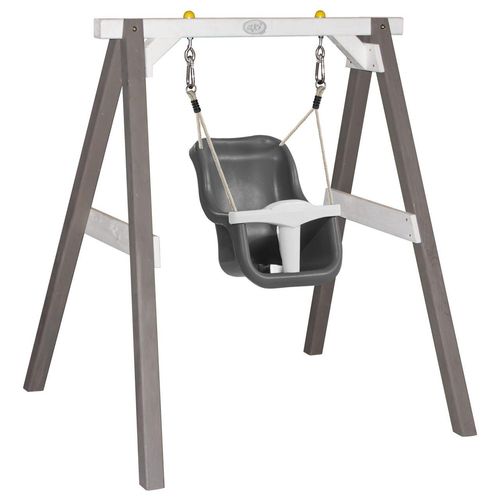 Babyschaukel Grau/Weiß mit Sitz Grau/Weiß