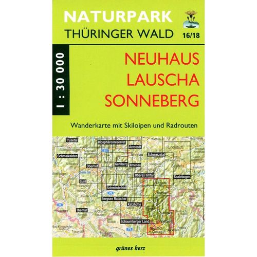 WK 16/18 Neuhaus-Lauscha-Sonneberg, Karte (im Sinne von Landkarte)