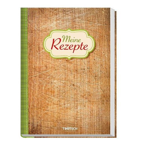 Rezeptbuch "Meine Rezepte" Holz, Gebunden