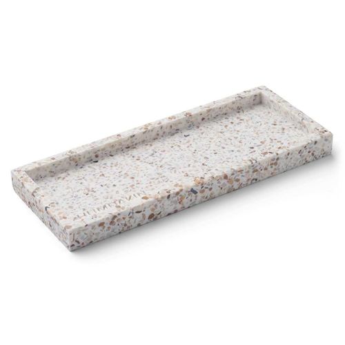 Humdakin - Terrazzo Tablett 10 x 25 cm, natur