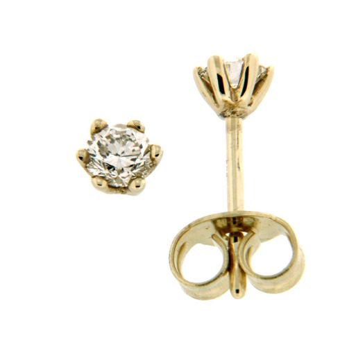Orolino Ohrringe Gold 585 mit 2 natürlichen Brillanten zus. 0,30ct.