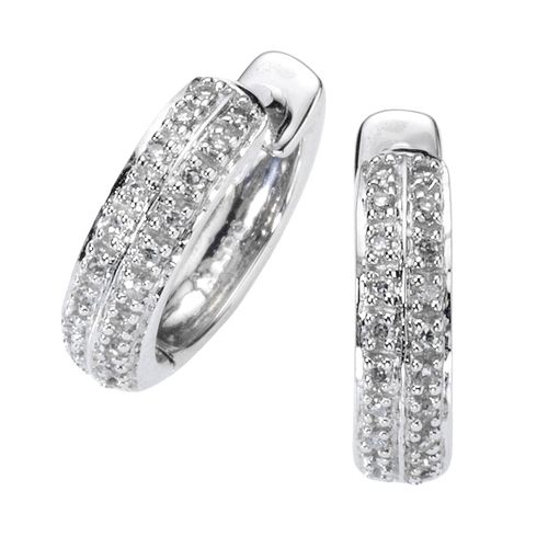 Diamonds by Ellen K. Ohrringe Gold 585 mit 40x Brillant zus. 0,10ct.