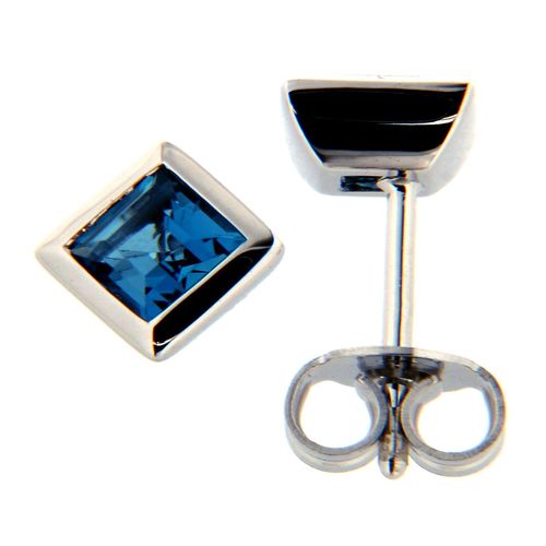Orolino Ohrringe Gold 585 mit 2x Blautopas (beh.) London Blue