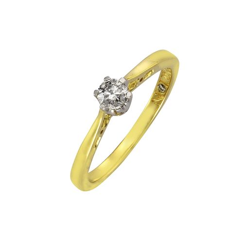 Diamonds by Ellen K. Ring Gold 585 zweifarbig mit Diamant 0,25ct.