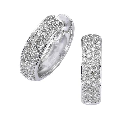 Diamonds by Ellen K. Ohrringe Gold 585 mit 130x Diamant zus. 0,50ct.