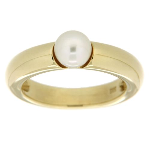 Orolino Ring 585 Gold mit Akoya-Perle weiss 6,5mm