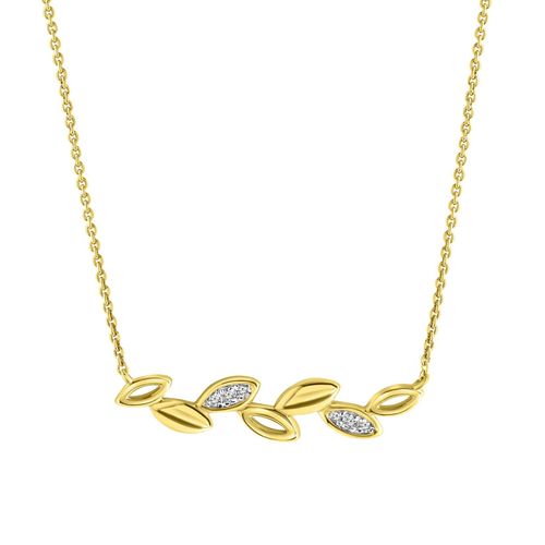 Fascination by Ellen K. Halskette 375 Gold mit 6x Zirkonia weiß