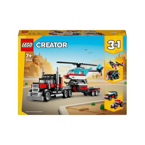 LEGO Creator 31146 Tieflader mit Hubschrauber