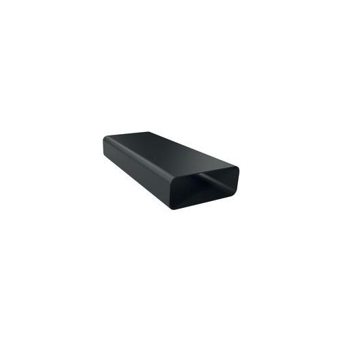 Flachkanalstück Z861SM1, 50cm, Rohr schwarz, gerade, männlich