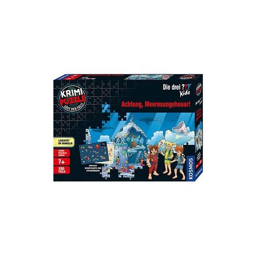 KOSMOS KRIMI-PUZZLE Die drei ??? Kids - Achtung, Meeresungeheuer! Puzzle, 150 Teile