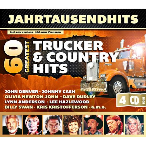 Jahrtausendhits - 60 Greatest Trucker & Country Hits (4 CDs) - Divers-Jahrtausendhits. (CD)
