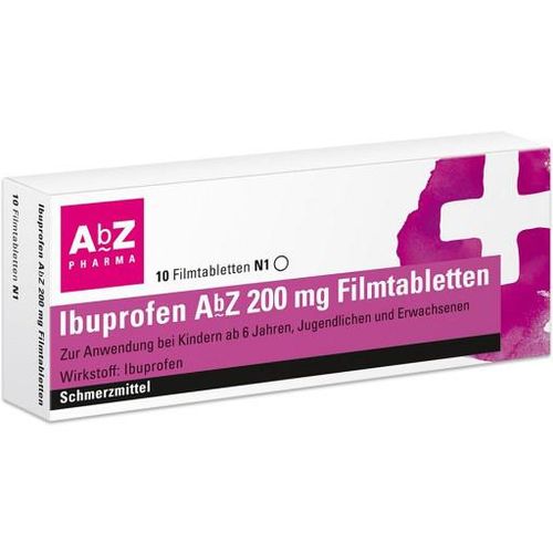 IBUPROFEN AbZ 200 mg Filmtabletten 10 St