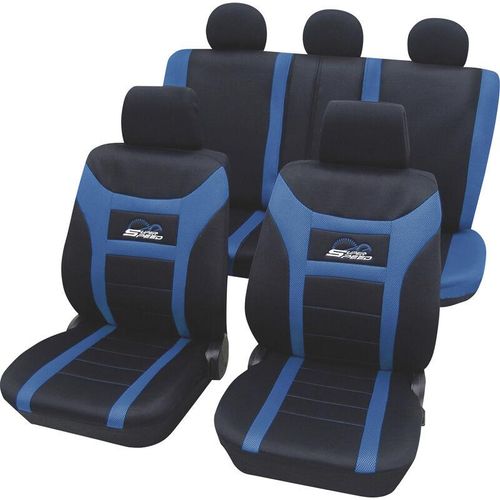 Hp Autozubehör - 22911 Sitzbezug Polyester Blau Fahrersitz, Beifahrersitz, Rücksitz