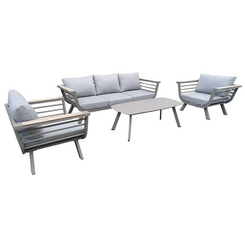 Garden Pleasure Lounge-Gruppe AROA, 4-tlg., 3-Sitzer Sofa